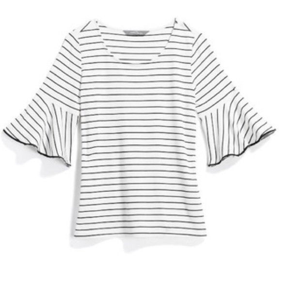 41 Hawthorn Tops - 41 Hawthorn Marybell Bell Sleeve Knit Stripe Top